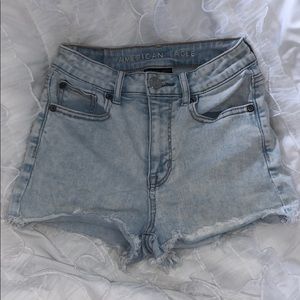 American Eagle Light Wash Jean Shorts
